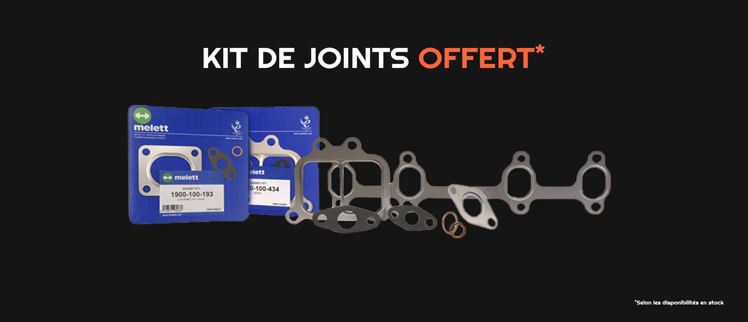 Kit de joints offert